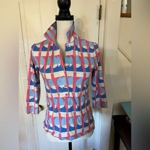 J. McLaughlin top x small multi color